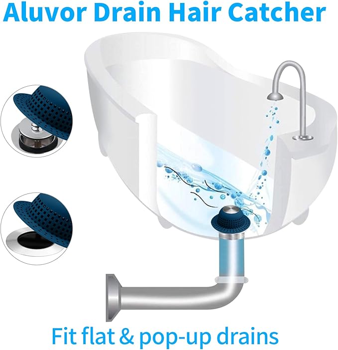 Shower Drain Hair Catcher Bathtub Drain Cover Shower Protector - Image 3