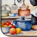 Caroline's Treasures DAC6303DDM Black Poodle The Chef Dish Drying Mat Absorbent - Image 4