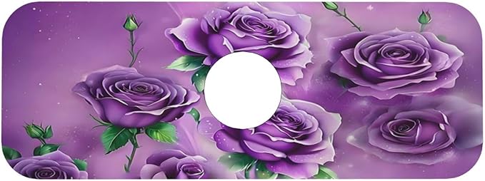 Purple Roses Kitchen sink faucet pad, strong water absorption, anti slip - Image 9