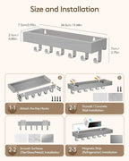 Key Holder Wall Mount Adhesive Magnetic - Image 7