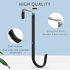 FYY Over The Door Hooks, 4 Pack Upgraded Long Door Hangers Hooks - Image 3