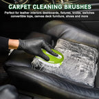 Carpet and Upholstery Cleaning Brush, Stiff Bristle Carpet Detailing Scrubber - Image 3