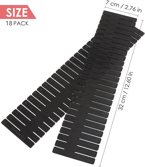 18Pcs Drawer Dividers, Adjustable Drawer Organizer - Image 2