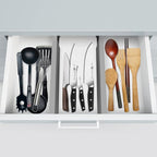 Adjustable Bamboo Drawer Divider Organizers - Image 4