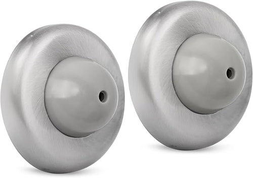2 Pack Convex Wall Door Bumper Stop Brushed Satin Nickel – 2-1/2” Outside by KOVOSCH