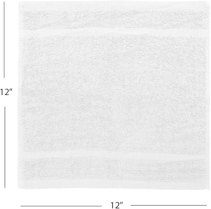 Avalon Towels Cotton Washcloths – Size 12x12 Inches, 100% Ring Spun Cotton - Image 3