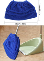 2 Pack Broom Pads to Baseboard Cleaner Tool Sweep Broom Cloth Cover Reusable - Image 2