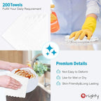 Orighty Cleaning Cloths Bulk, 200 Pack Shop Rags Reusable, Microfiber Cleaning - Image 5