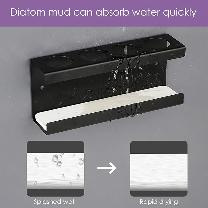 Wall Mounted Electric Toothbrush Holder, 4 Slots Stand - Image 2