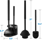 2Pack 2 in 1 Toilet Brush and Plunger Set, Toilet Bowl Brush Plunger Set - Image 7