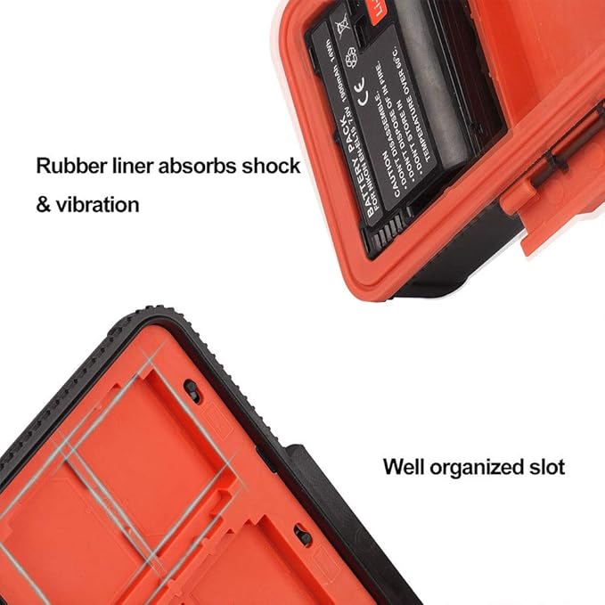 LENSGO Camera Battery Memory Card Case, Memory Card Hard Protector Case - Image 4