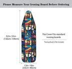 Geometric Window Steam Ironing Board Cover 15x54, Colorful Abstract Art - Image 5