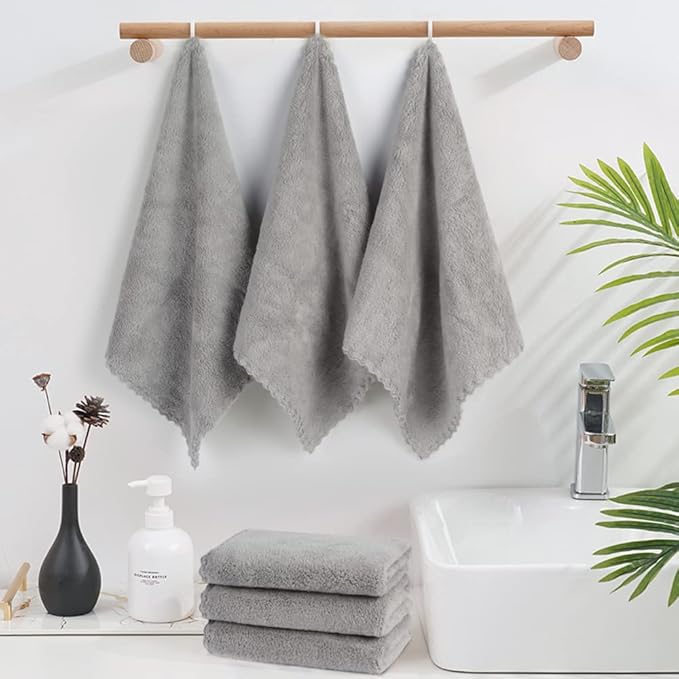 SUNLAND Microfiber Face Cloth Reusable Makeup Remover Facial Cleansing Towel - Image 6