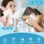HOMEXCEL Face Towels, Disposable Face Towelette, Biodegradable Makeup Remover - Image 2