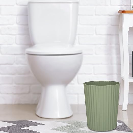 JiatuA Small Trash Can Plastic Wastebasket Round Garbage Container Bin - Image 7