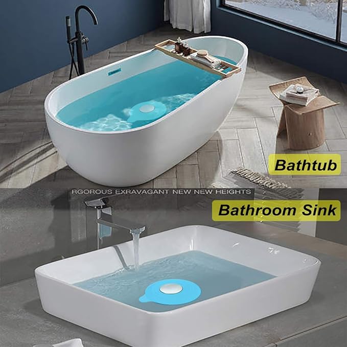 2PCS Bathtub Stopper Hair Catcher Kit, Bathtub Drain Strainer, Tub Stopper Plug - Image 6