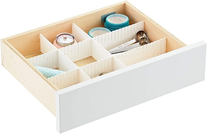 ZOENHOU 60 PCS 12.6 x 2.76 Inch White Drawer Dividers, Adjustable Premium - Image 6