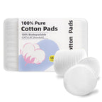 Boxed 100% Cotton Rounds for Face, Dual-Texture, Lint-Free Makeup Remover Pads by CREATEHEALTHCREATEBEAUTY