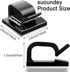 130 Pcs Cable Clips, Adhesive Cable Organizer Cord Holder Wire Clip Wire - Image 2