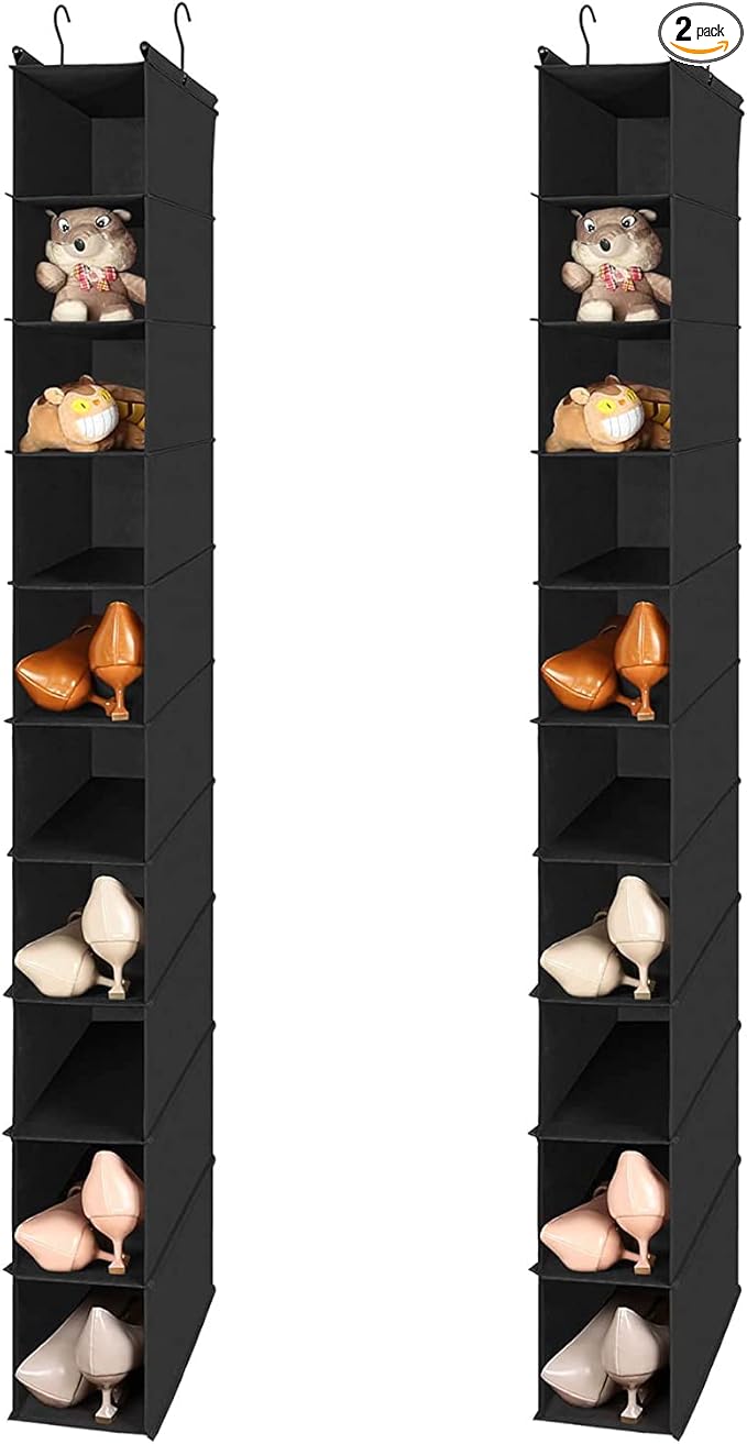 MAX Houser 10-Shelf Hanging Shoe Shelf Organizer, Hanging Shoe Storage by MAXHouser