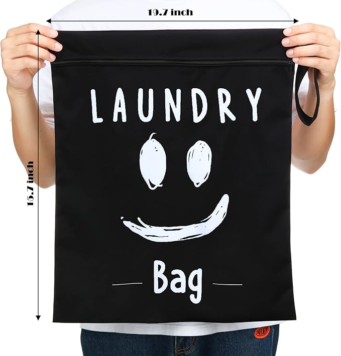 Shappy 2 Pcs Large Travel Laundry Bag Washable Waterproof Wet Dry Large Dirty - Image 2