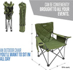 ALPS Mountaineering King Kong Camping Chairs for Adults with Mesh Cup Holders and Pockets, Built Durable and Reliable with Compact Foldable Steel Frame - Image 2