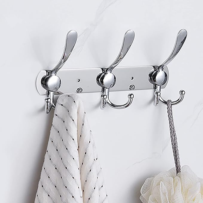 Coat Rack Wall Mounted, 3 Tri Stainless Steel Coat Hook - Image 6