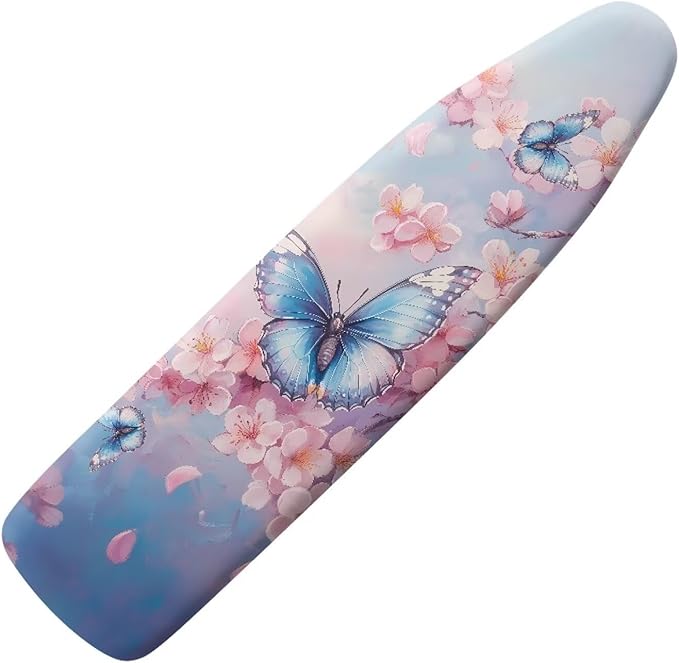 Cherry Blossom Butterfly Padding Ironing Board Covers Easy to Install Stain by Darisoco