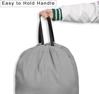 Cotton Canvas Laundry Bag with Handles & Drawstring Straps, Heavy Duty Extra - Image 3