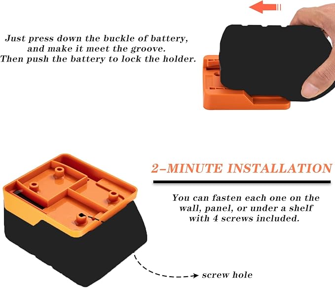 Crivnhar Battery Mount Holder Compatible - Image 4