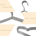 Extra Wide Wire Hangers for Plus Size Clothes, 19.6 Inch Stainless Steel Plus - Image 5