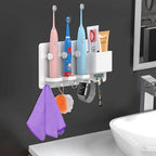 simpletome Adhesive Electric Toothbrush Holder Wall Mounted Razor Hanger - Image 5