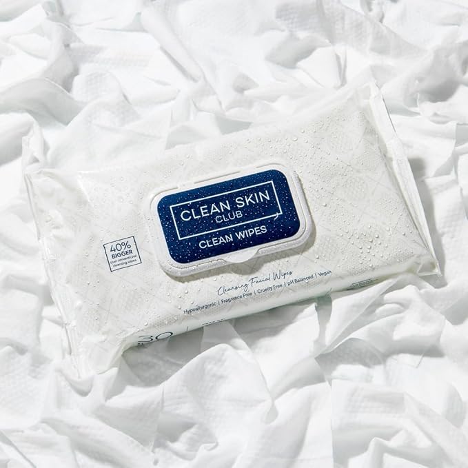 Clean Skin Club XL Premium Face Wipes, Extra Moist Makeup Removing Towelettes - Image 8