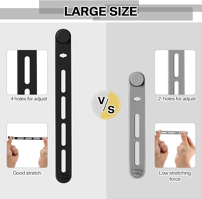 42 Pcs Silicone Cable Ties Reusable Cord Organizer Adjustable Data Cable Wraps - Image 2
