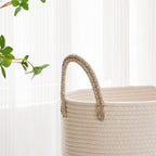 VIPOSCO Tall Laundry Hamper, Woven Rope Storage Basket - Image 3