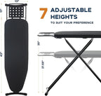 Ironing Board Full Size, RAINHOL 54"x13" Heavy Duty Compact Ironing Board - Image 2