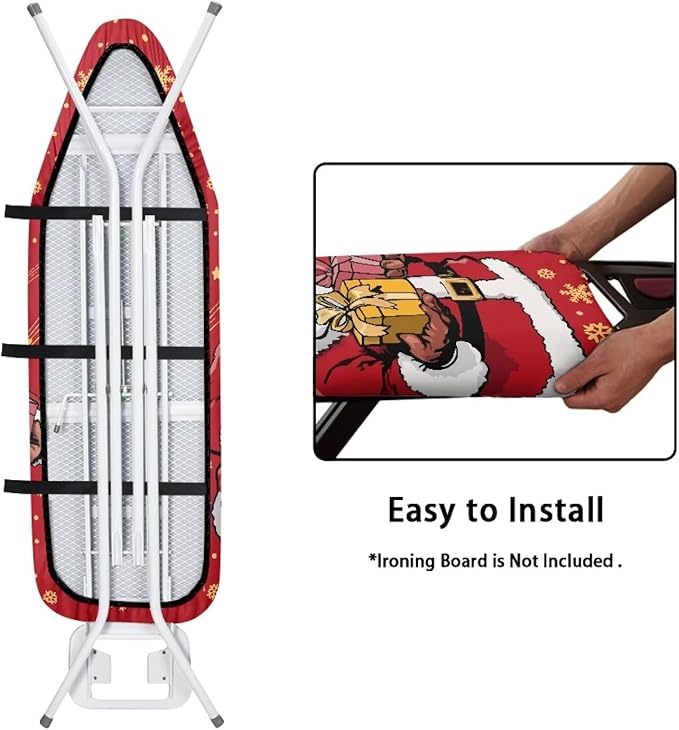 Christmas Santa Claus Ironing Board Cover and Pad Cover - Image 4