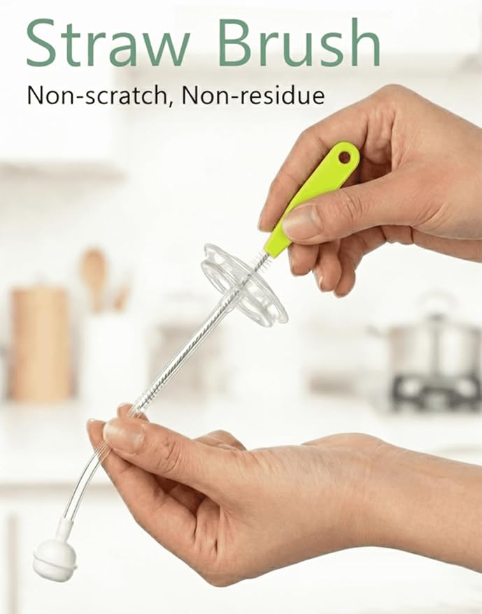 Baby Bottle Brush, 5 in 1 Bottle Cleaner Brush Set - Image 7