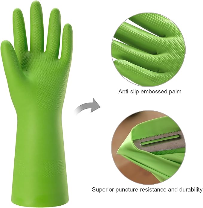 Bamllum Rubber Cleaning Gloves for Kitchen - Image 2