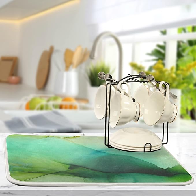 Absorbent Dish Drying Mat for Kitchen Counter - Image 5