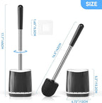 TRENTI Toilet Brush, Toilet Brush and Holder Set, Bristles Toilet Bowl Brush - Image 7