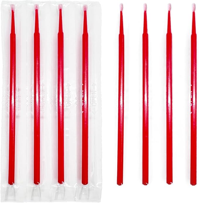 Individually Wrapped Cotton Swabs, Eyeliner Brush, Eyelash Brush, Travel Cotton by Le+Miju