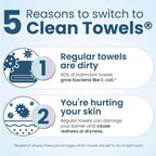 Clean Skin Club Clean Towels® XL Variety 4-Pack Travel Set, Disposable Face - Image 5