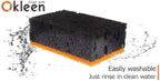 Black & Orange Multi Use Scrub Sponges. Made in Europe. 18 Pack, 4.3x2.8x1.4 - Image 3