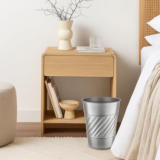 Monarch Abode Metal Bathroom Trash Can – Waste Basket - Image 7