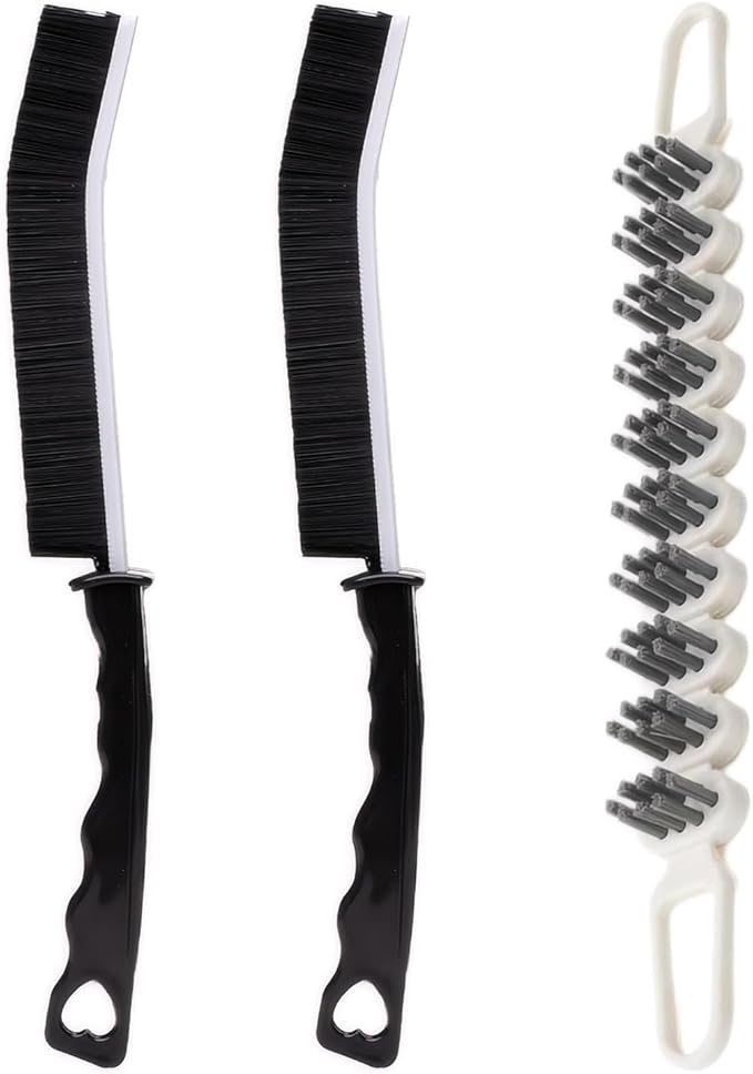 Crevice Cleaning Brush Hard Bristle Grout Brush Scrub Brush Toilet Brush by POPGIO