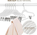 Korpai 24-Pack White Velvet Hangers - Image 4