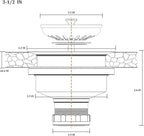 KONE Sink Drain Assembly, Kitchen Sink Drain Strainer Kit - Image 4