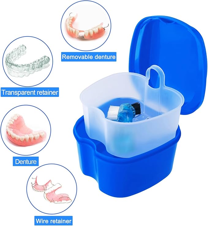 Dental Retainer Cup Holder Mouthguard Cleaning Case - Image 2