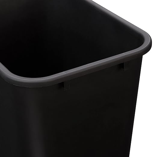 Amazon Basics Rectangular Commercial Office Wastebasket, Space-Saving, 10 Gallon - Image 4